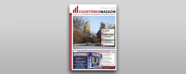 Kos­ten­lo­ses EIGENTÜMER MAGAZIN mit aktu­el­len Infor­ma­tio­nen